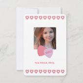 Tic Tac Toe Valentijn Photo Classroom Kaart (Achterkant)