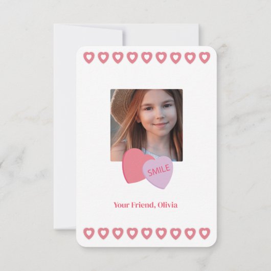 Tic Tac Toe Valentijn Photo Classroom Kaart (Achterkant)