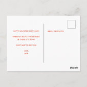 TIC TAC TOE VALENTIJNSDAG BRIEFKAART (Achterkant)