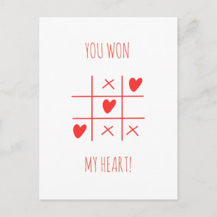 TIC TAC TOE VALENTIJNSDAG BRIEFKAART