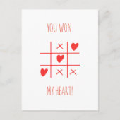 TIC TAC TOE VALENTIJNSDAG BRIEFKAART (Voorkant)