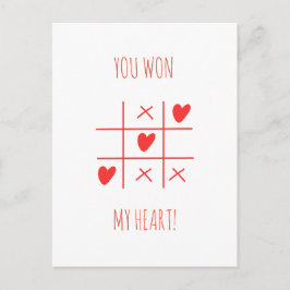 TIC TAC TOE VALENTIJNSDAG BRIEFKAART