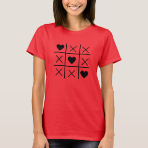 Tic tac toe Valentin's dag T-shirt