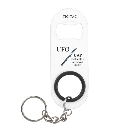 TIC-TAC UAP UFO MINI FLESSENOPENER (Voorkant)