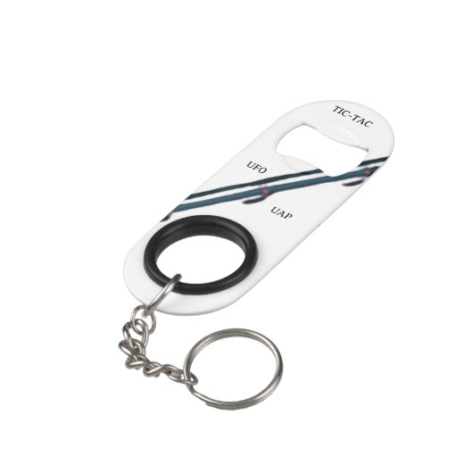 TIC-TAC UAP UFO MINI FLESSENOPENER (Achterkant Gekanteld)