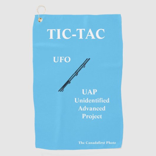 TIC-TAC UFO UAP GOLFHANDDOEK (Voorkant)