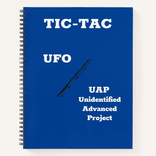 TIC-TAC UFO / UAP NOTITIEBOEK (Voorkant)