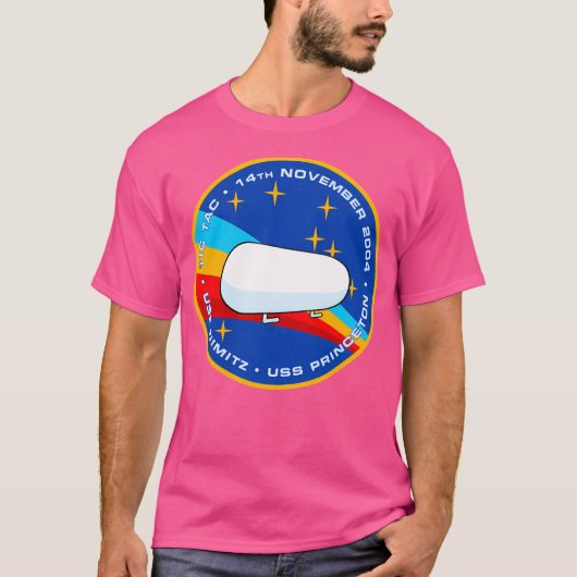 Tic Tac UFO UAP Ontmoet Morale Patch T-shirt (Voorkant)