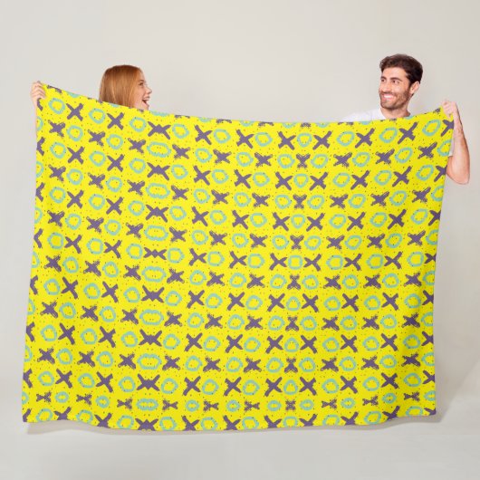 Tic Tack Toe Fleece Deken (In situ)