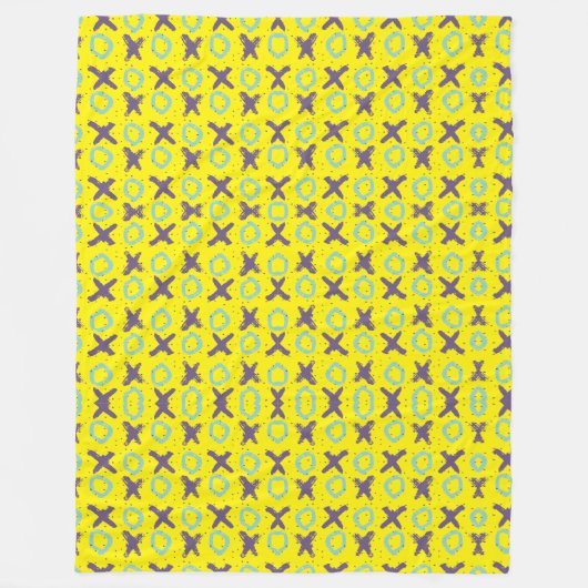 Tic Tack Toe Fleece Deken (Voorkant)