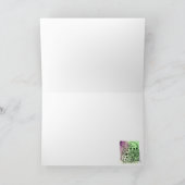 Tic Toc Green en Paarse  harten Kaart (Binnen)