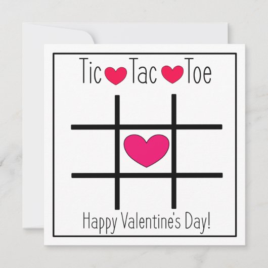 TIC TOE-Valentijnsdag van TAC Feestdagenkaart (Voorkant)