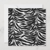 Tichel blauwe zebra afstudeeraankondigingen kaart (Achterkant)