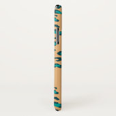 Tichelbruine Luipaardprint met Bewerkbare Naam Case-Mate iPhone Case (Achterkant / rechts)
