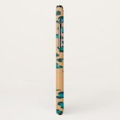Tichelbruine Luipaardprint met Bewerkbare Naam Case-Mate iPhone Case (Achterkant/links)