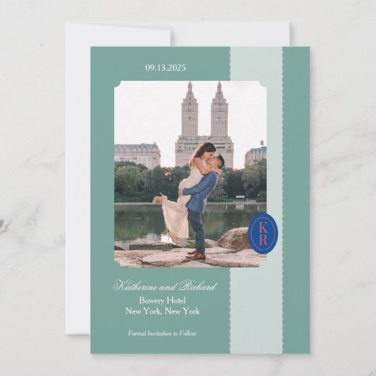 Tichelmoes Rand Save The Date Kaart (Achterkant)