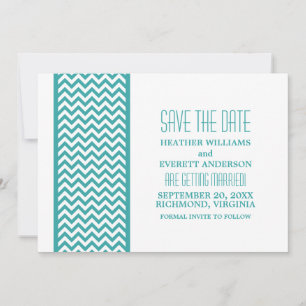 Tichelrode Chevron Rand Save the Date Uitnodiging