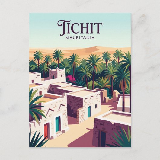 Tichit Mauritanië Briefkaart (Voorkant)