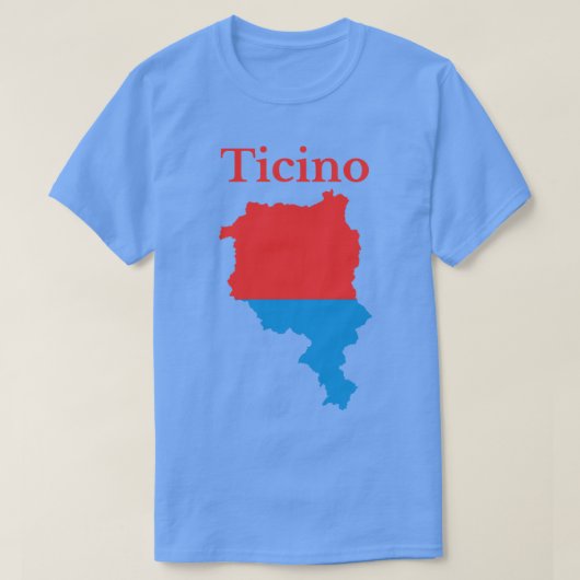 Ticino Kanton Zwitserland T-shirt (Design voorkant)