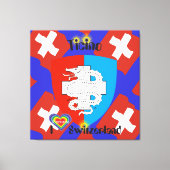 Ticino Schweiz Suisse Svizzera Svizra Leinwand Canvas Afdruk (Voorkant)