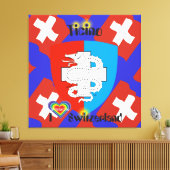 Ticino Schweiz Suisse Svizzera Svizra Leinwand Canvas Afdruk (Insitu (Woonkamer))