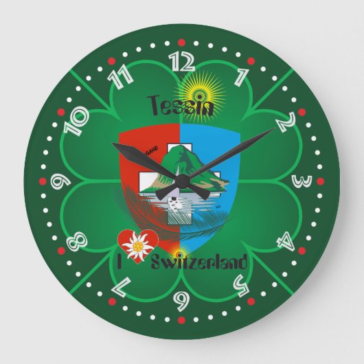 Ticino Schweiz Suisse Svizzera Svizra Uhr Grote Klok (Voorkant)