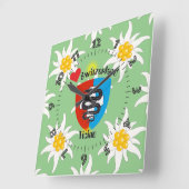 Ticino Schweiz Suisse Svizzera Svizra Uhr Vierkante Klok (Hoek)