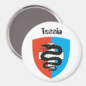 Ticino Svizzera/Tessin Schweiz Magnet (Voorkant / Achterkant)