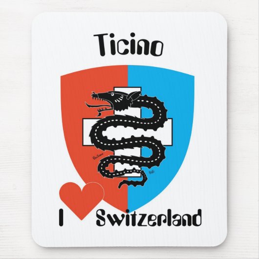 Ticino Svizzera/Tessin Schweiz Mousepad Muismat (Voorkant)