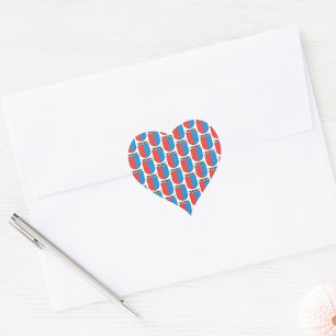 Ticino, wapenschild. Kantons van Zwitserland Hart Sticker