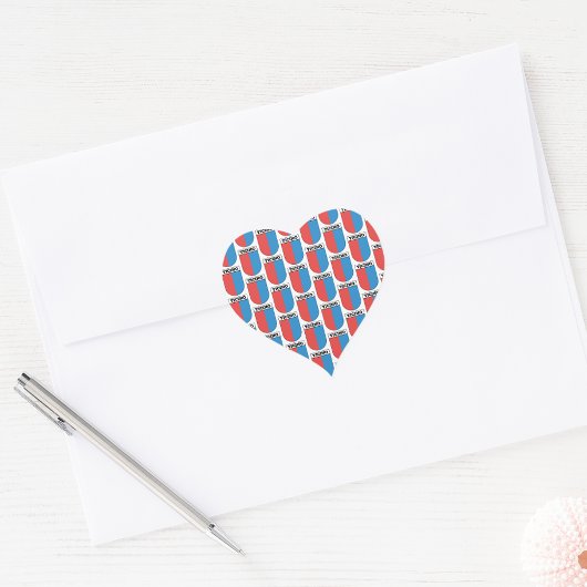 Ticino, wapenschild. Kantons van Zwitserland Hart Sticker