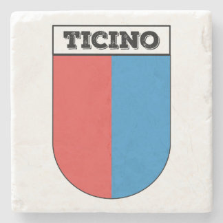 Ticino, wapenschild. Kantons van Zwitserland Stenen Onderzetter