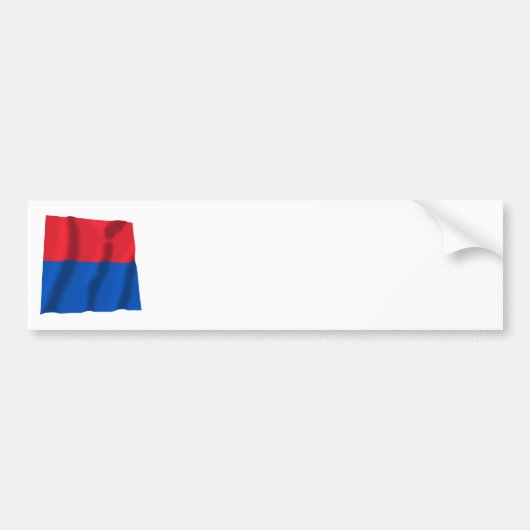 Ticino Waving Flag Bumpersticker (Voorkant)