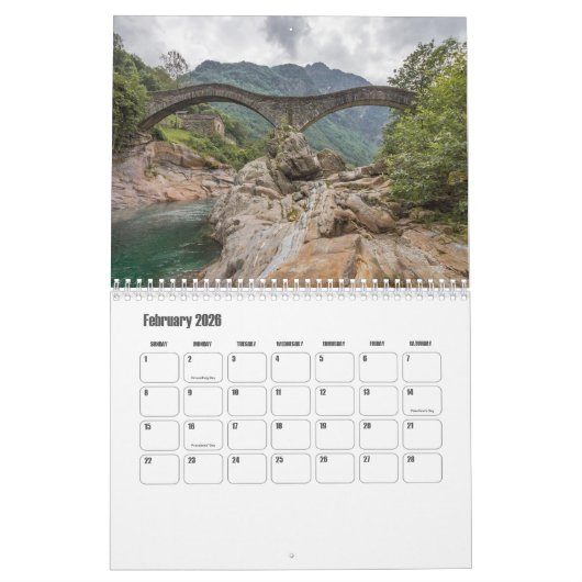 Ticino-Zwitserland kalender (Feb 2026)