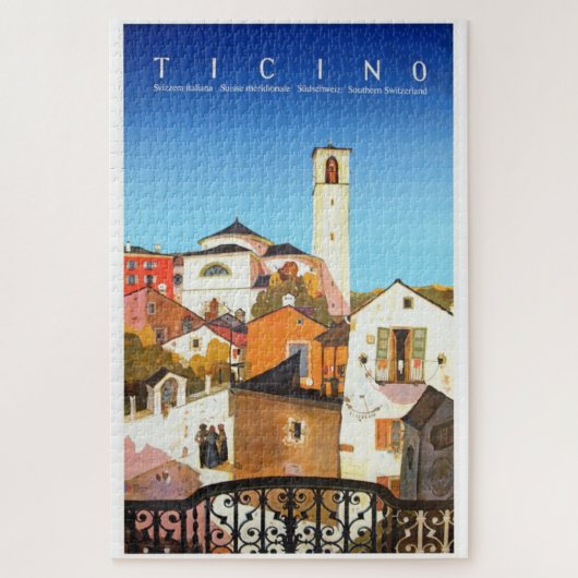 Ticino, Zwitserland Poster voor reizen Legpuzzel (Verticaal)