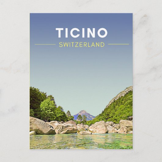  Ticino Zwitserland reizen Briefkaart (Voorkant)