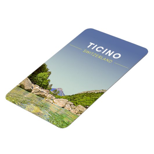  Ticino Zwitserland reizen Magneet (Linkerzijde)