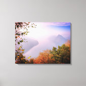 Ticino, Zwitserland: Uitzicht uit Monte Bre Canvas Afdruk (Voorkant)
