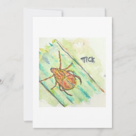 Tick Greeting Card Kaart