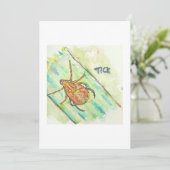 Tick Greeting Card Kaart (Staand voorkant)