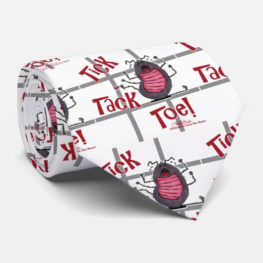 Tick Tack Toe! Stropdas (Opgerold)