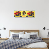 Tick Tock Berry Label Canvas Afdruk (Insitu (Slaapkamer))