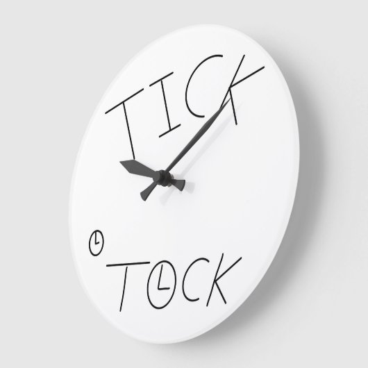 Tick tock grote klok (Hoek)