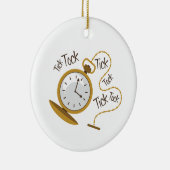 Tick Tock Keramisch Ornament (Rechts)