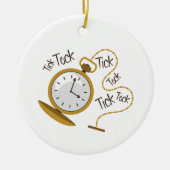 Tick Tock Keramisch Ornament (Voorkant)