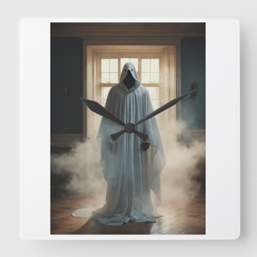 Tick-Tock vertelt het verhaal van de tijd Vierkante Klok (Voorkant)