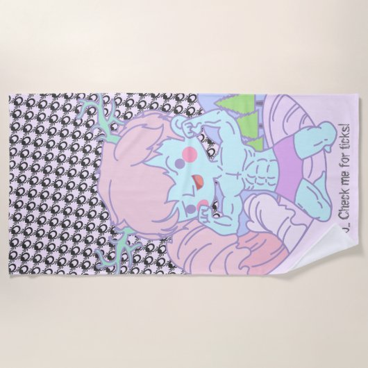 Tick Towel!  2019 Fire Island Design Strandlaken (Voorkant)