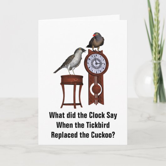Tickbird-Humor Kaart (Voorkant)