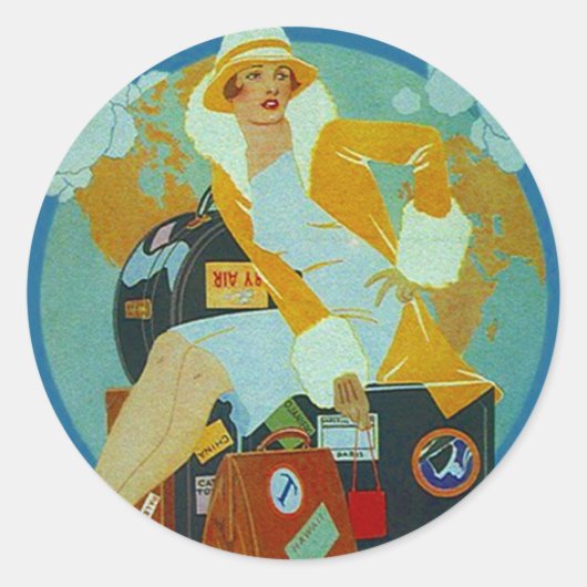  ticker Jet-Setter Travel Luggable Stickers (Voorkant)