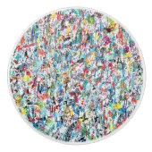 Ticker Tape Parade Keramische knop (Voorkant)